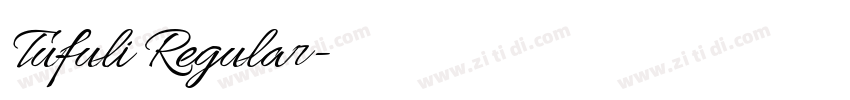 Tufuli Regular字体转换